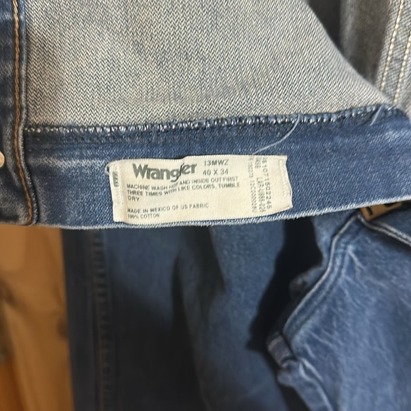 Wrangler 13MWZ Men's Blue Jeans - Picture 3 of 3